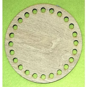   Hdf Sonoma mintás ,fa alapú HDF(nem tömörfa) Kerek Horgolható alap 7mm lyukkal	1db	12cm vastagság 2,5mm