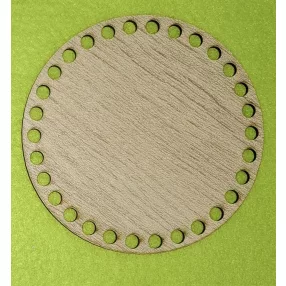   Hdf Sonoma mintás ,fa alapú HDF(nem tömörfa) Kerek Horgolható alap  7mm lyukkal	1db	12,5cm vastagság 2,5mm