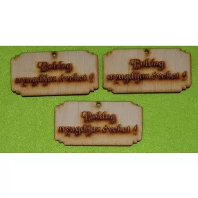   Natúr fa Boldog nyugdíjas éveket!	4 db/csomag	8x4cm vastagság 3mm