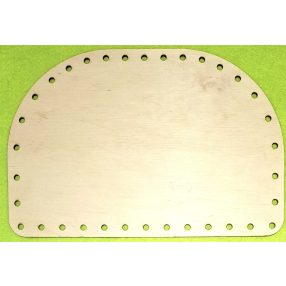   Natúr fa Kosár alap D betű forma	1db	20x30cm .34db -6mm lyukkal  vastagság 3mm
