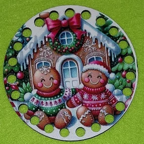   10cm kör Horgolható nyomtatott fa alap   Mézi fiú ,lány    7mm lyukkal 	1db	10cm vastagság 2,5mm	