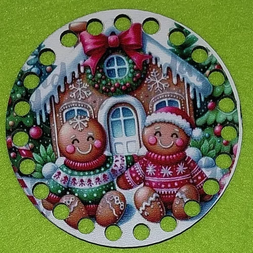 10cm kör Horgolható nyomtatott fa alap   Mézi fiú ,lány    7mm lyukkal 	1db	10cm vastagság 2,5mm	