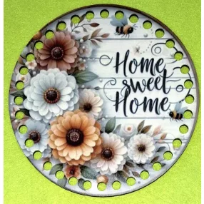   	15cm Horgolható nyomtatott fa alap 7 mm lyukkal    Gerberás 	1db/csomag	15cm vastagság 2,5mm	