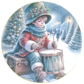   Nyomtatott kerek kopogtató közép Kisdobos 	1db	15cm vastagság 2,5mm	