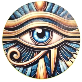   	Nyomtatott kerek kopogtató közép Mindent látó szem 	1db	15cm vastagság 2,5mm	