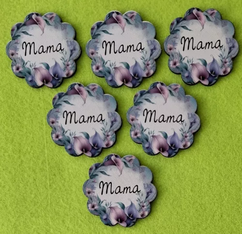	Nyomtatott fa tábla Kála mama felirattal 	6db/csomag	5,4cm vastagság 2,5mm	