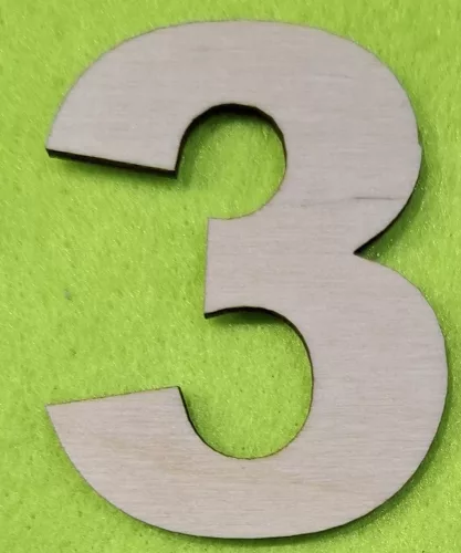 Natúr fa számok 3-as	1db	10cm vastagság 3mm