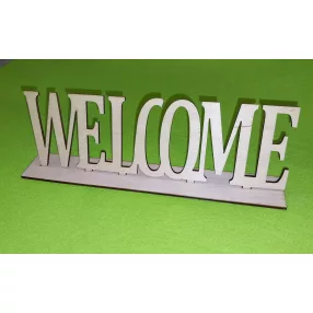 Natúr fa Welcome talpas	1db	25x7cm 