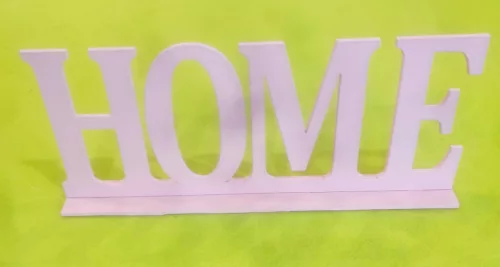 Rózsaszín fa Home talpas 25x10cm  