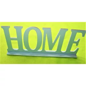  Világoskék   fa Home talpas	 25x10cm 