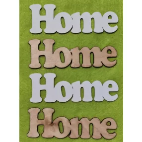 Natúr és fehér fa Home 	4db/csomag	15x5cm 