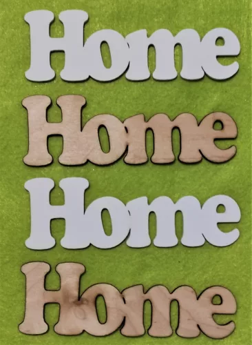 Natúr és fehér fa Home 	4db/csomag	15x5cm 