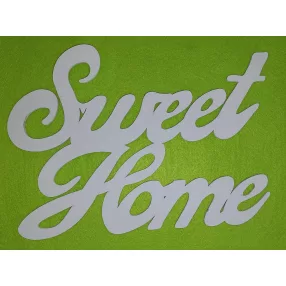 Fehér fa Sweet Home 15x11cm 