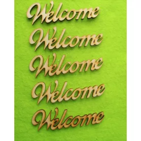 Natúr fa Welcome 10,3,3cm  5db/csomag