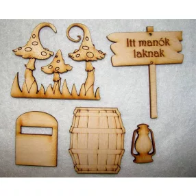  Natúr fa manólak kellékek 3-6cm cm 