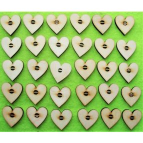  Natúr fa  Natúr fa felfűzhető szív függőleges 	 30db/ csomag	3x3cm  