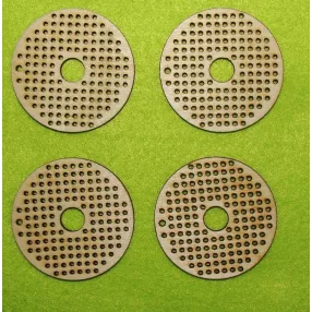 Natúr fa Hímezhető kör Lyukkas 	4db	5 cm