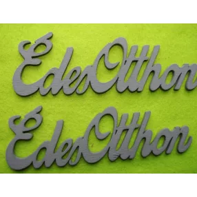  Szürke fa édes otthon 15x5cm  2db/csomag