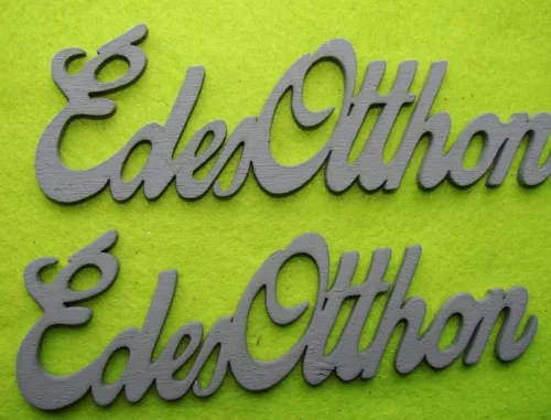  Szürke fa édes otthon 15x5cm  2db/csomag