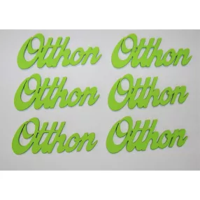  Világoszöld fa Otthon 9,5x4cm 6db/csomag	 