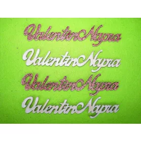 Csillámos fa Valentin napra 4db/csomag 15x3,5cm 