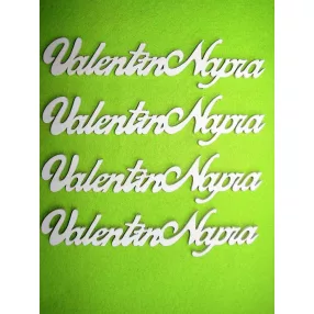 Fehér fa Valentin napra	4db/csomag	15x3,5cm vastagság 3mm