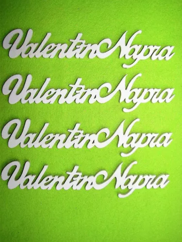 Fehér fa Valentin napra	4db/csomag	15x3,5cm vastagság 3mm