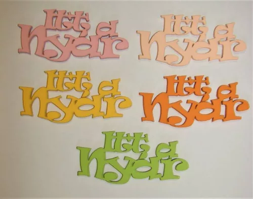 Vegyes színü fa Itt a  nyár	5db/csomag	8x3,7cm 