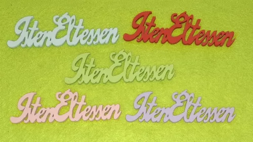 Vegyes  színű  fa alapú HDF(nem tömörfa)   Isten Éltessen 	 5db/ csomag	10x3cm  