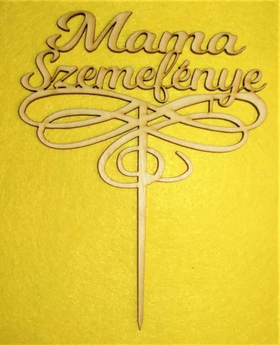 Natúr,nyír rétegelt lemez Mama szemefénye	1db	15x19cm 