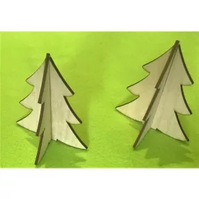 Natúr,nyír rétegelt lemez fenyőfa 3d	 2 szett 10x8,5cm  