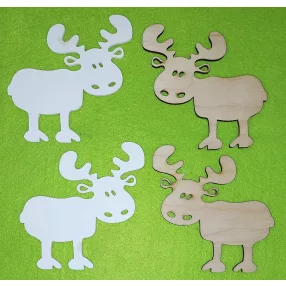   Vegyes színű ,fa alapú HDF(nem tömörfa)  Dámszarvas	4db/csomag	10x10cm 