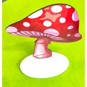  Nyomtatott fa Talpas gomba	1 szett	22cm 