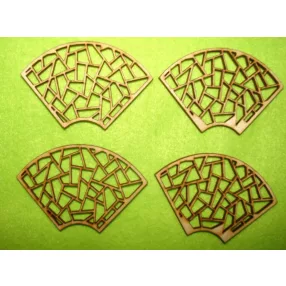 Natúr fa   díszítőív	4db/csomag	7,5X5cm 