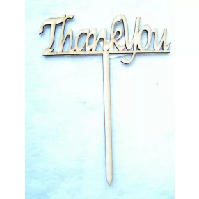 Natúr fa Beszúrós Thank You	1db	18,5x14,5cm