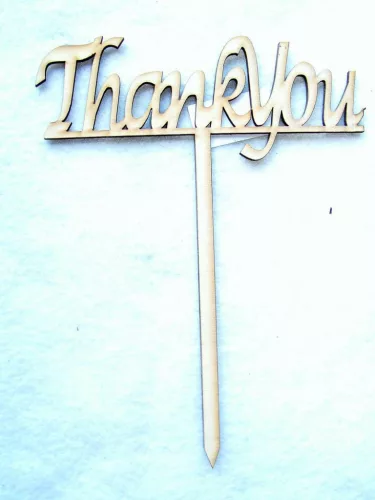 Natúr fa Beszúrós Thank You	1db	18,5x14,5cm