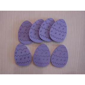 Lila fa   tojás 4x5,3cm7db/csomag 