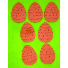  Piros  fa   tojás	7db/csomag 4x5,3	cm 