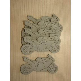 Szürke fa  motor  7,5x4cm 5db/csomag	
