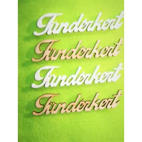 Fehér és natúr fa  Tündér kert	4db/csomag	10x2,3cm 