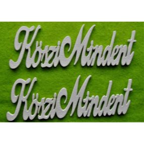  Fehér fa köszi mindent 15x5cm 2db/csomag