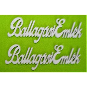 Fehér fa ballagási emlék 15x5cm 