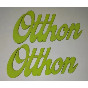  Világoszöld fa Otthon 15x7cm  