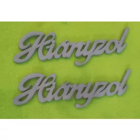 Szürke  fa Hiányzol	 16x5cm 2db/csomag