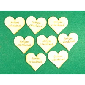 Natúr fa Szívem csücskének	8db/csomag	4x4,5cm  