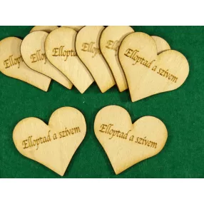 Natúr fa Elloptad a szívem 8db/csomag	4x4,5cm  