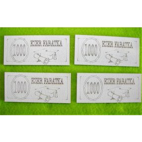 Fehér fa 1000 fa fabatka	4db/csomag	7,5x9cm 