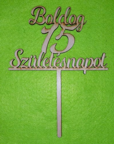 Natúr fa Beszúrós Boldog születésnapot 15-ös1db	1db	13x17cm 