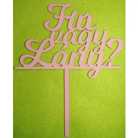 Rózsaszín fa Beszúrós Fiú vagy Lány	1db 	14,5 x 18 cm 