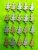 Csillámos ,fa alapú HDF(nem tömörfa)    részeg fenyő 20db/csomag	5x2,6cm  